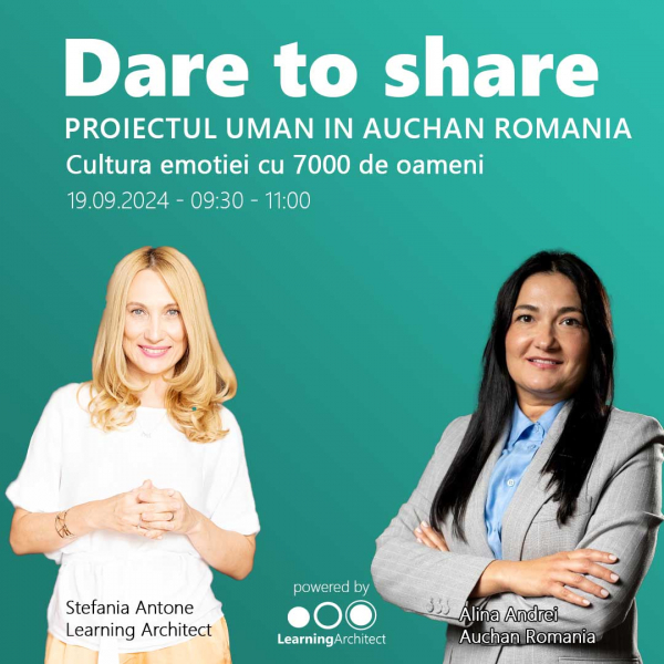 Clubul Learning Architect | Proiectul Uman in Auchan Romania  – cultura emotiei cu 7000 de oameni