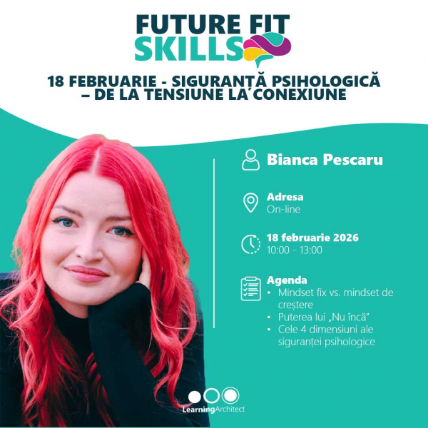 Clubul Learning Architect | FUTURE FIT SKILLS: Siguranță psihologică – De la tensiune la conexiune