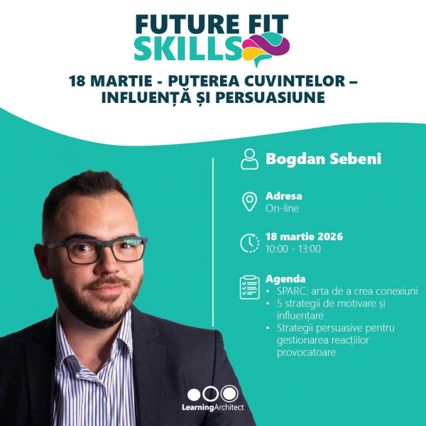 Clubul Learning Architect | FUTURE FIT SKILLS: Puterea cuvintelor – Influență și persuasiune