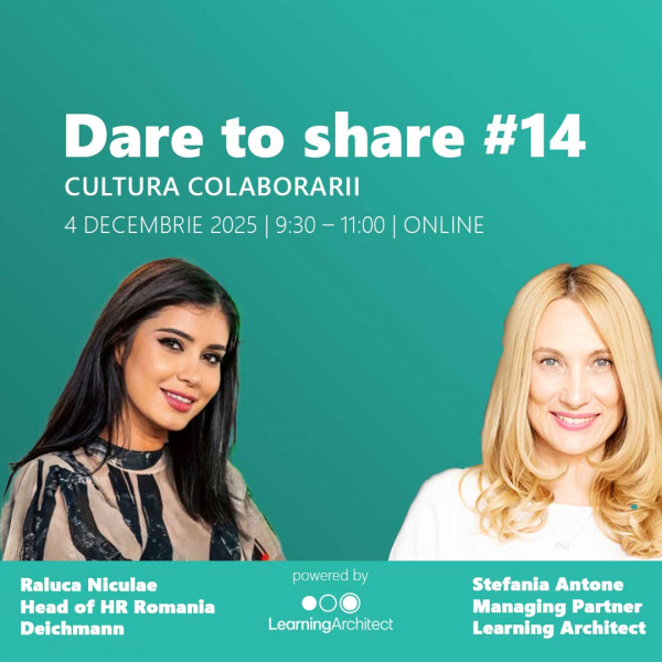 Clubul Learning Architect | Dare to Share - Cultura colaborării - de la silozuri la sinergii