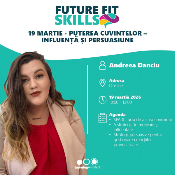 Clubul Learning Architect | FUTURE FIT SKILLS: Puterea cuvintelor – Influență și persuasiune